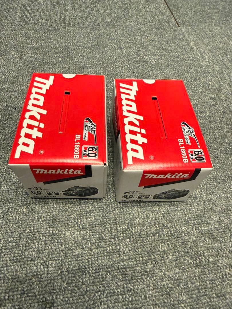 【新品未使用】Makita純正 18V 6.0Ah バッテリー BL1860B