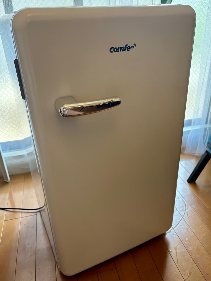 COMFEE’ レトロ冷蔵庫 93L ホワイト 中古