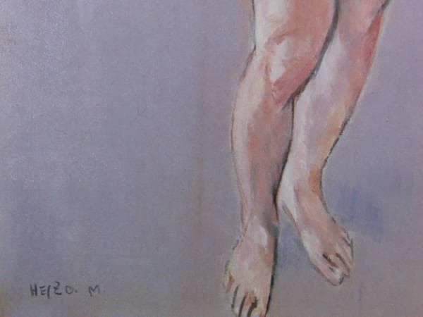 村岡平蔵、「ラフ」、希少な額装用画集より、厳選、新品額装、マット額装付