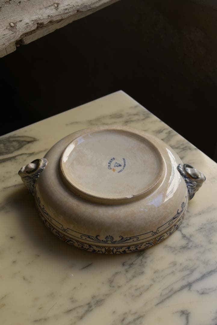 クレイユモントロー コルベール　サラディエ/レギュミエール　アンティーク皿