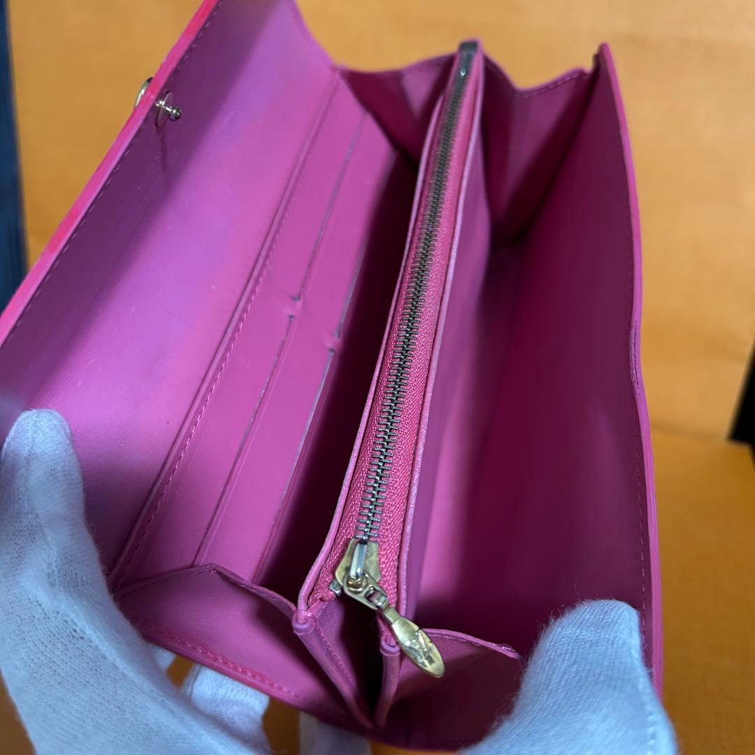 ・ルイヴィトン ヴェルニ 二つ折り長財布 正規品 鑑定済みLOUISVITTON
