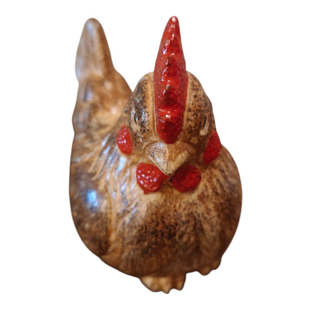 縁起物 陶器製 鶏の置物セット 昭和40年代 当時物