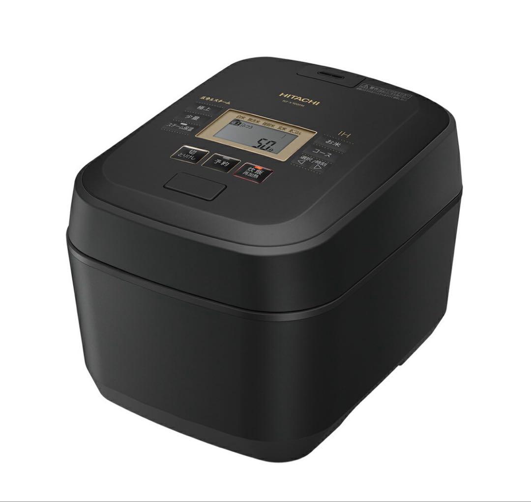 HITACHI圧力スチームIH炊飯器RZ-V100FM-K ブラック5.5合炊き