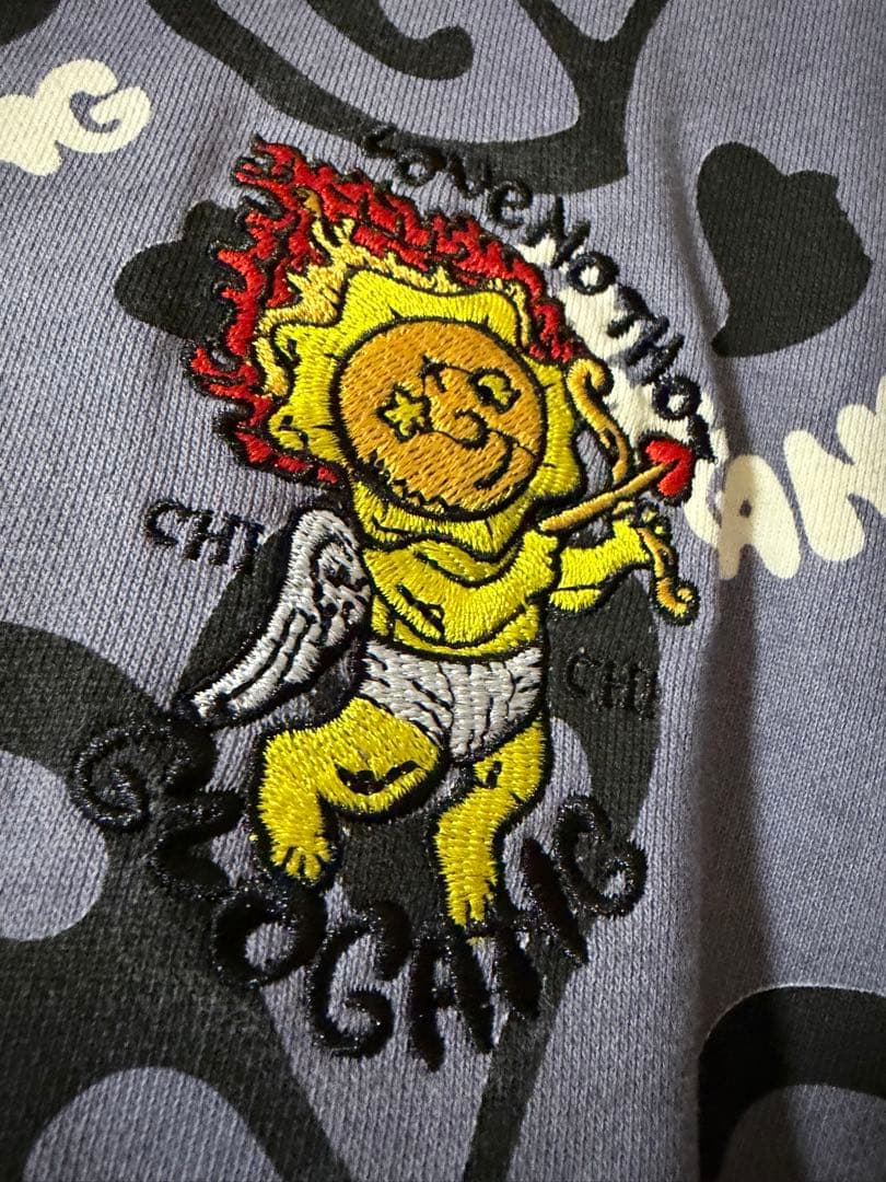 Glo Gang グローギャング　フルジップパーカー グレー　S