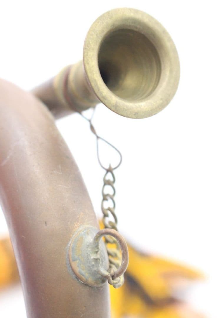 【当時物】旧日本軍・軍隊ラッパ（喇叭）信号ラッパ・突撃ラッパ 二つ巻【状態良好】