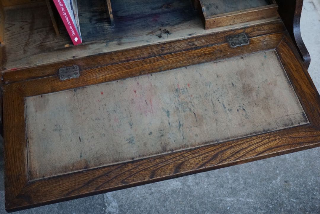 大正時代 ライティングビューロー 収納 デスク