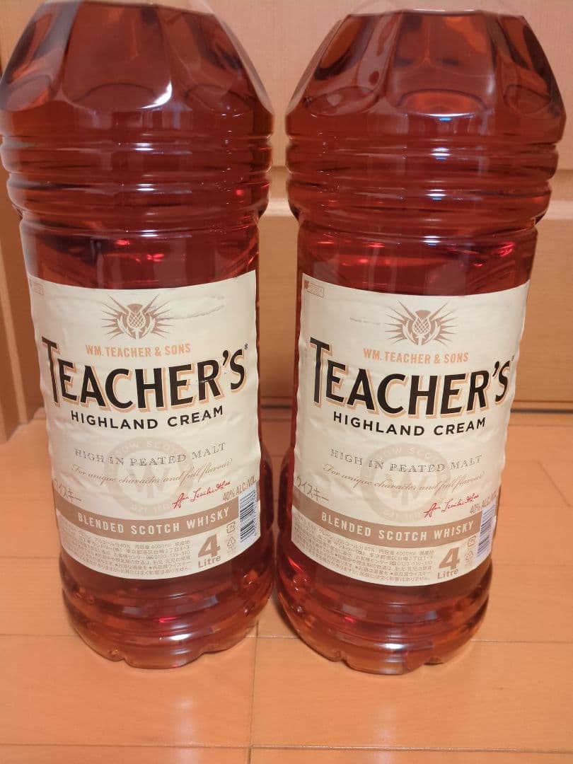 スコッチウイスキーティーチャーズハイランドクリーム4000ml×2つ