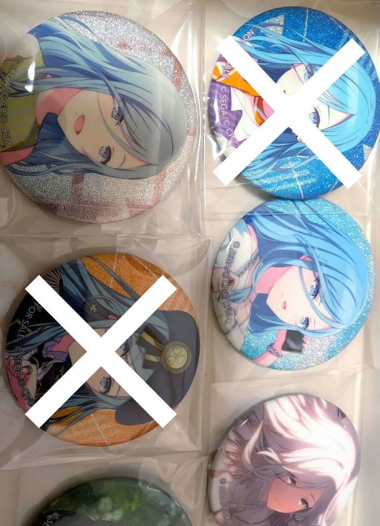 【全て絵柄違い】プロセカ 日野森雫 缶バッジ グリ缶 24個