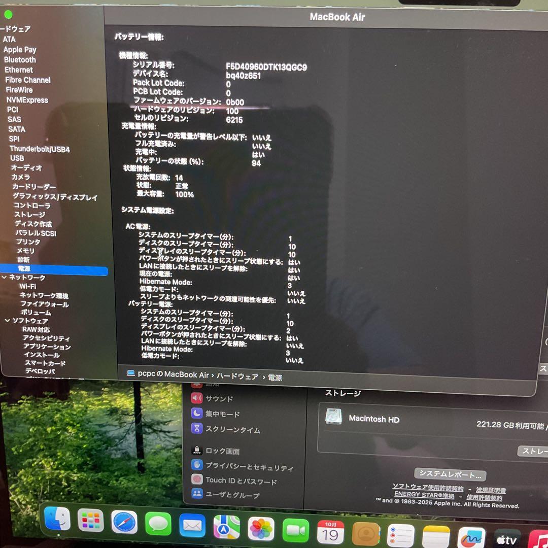 【美品、容量100%、ケース付】MacBook Air M2 8GB/256GB