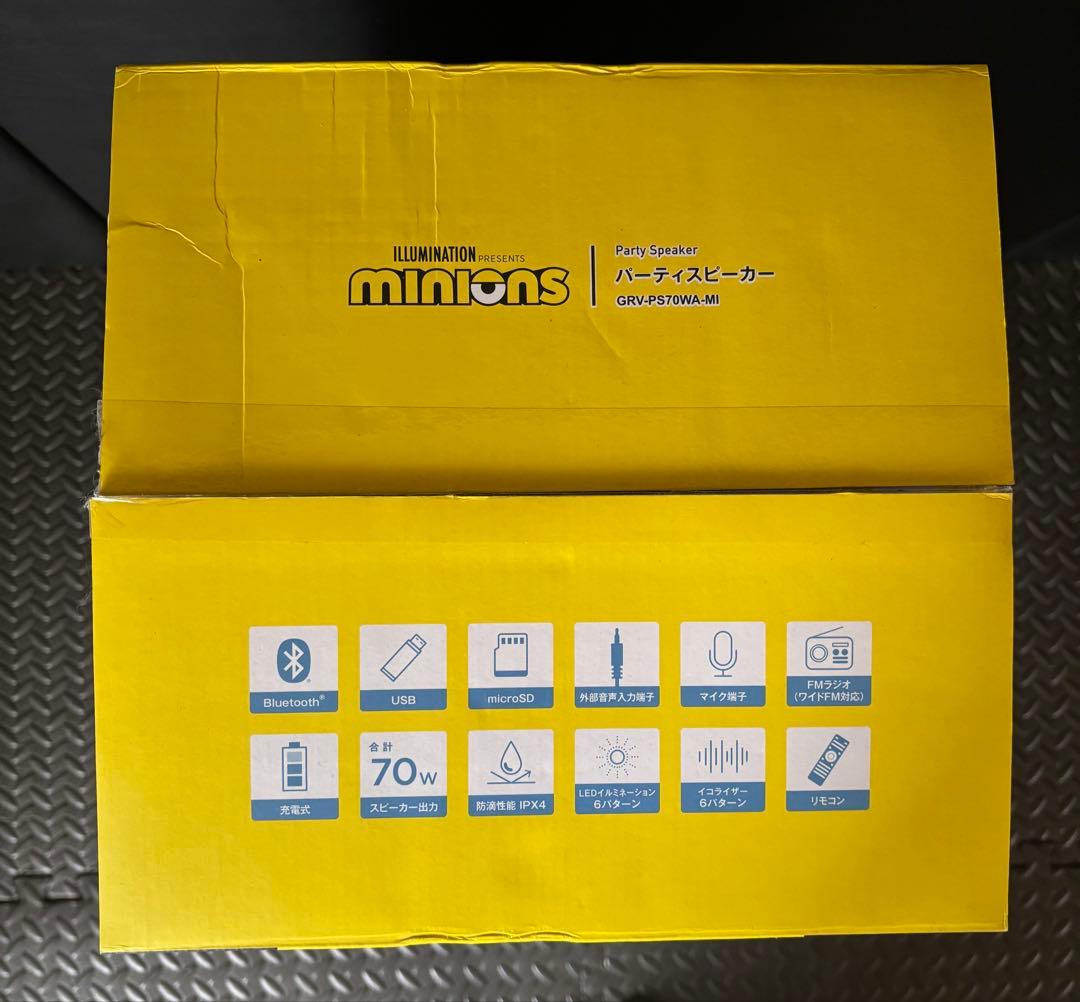 ミニオン パーティースピーカー Bluetooth GRV-PS70WA-MI