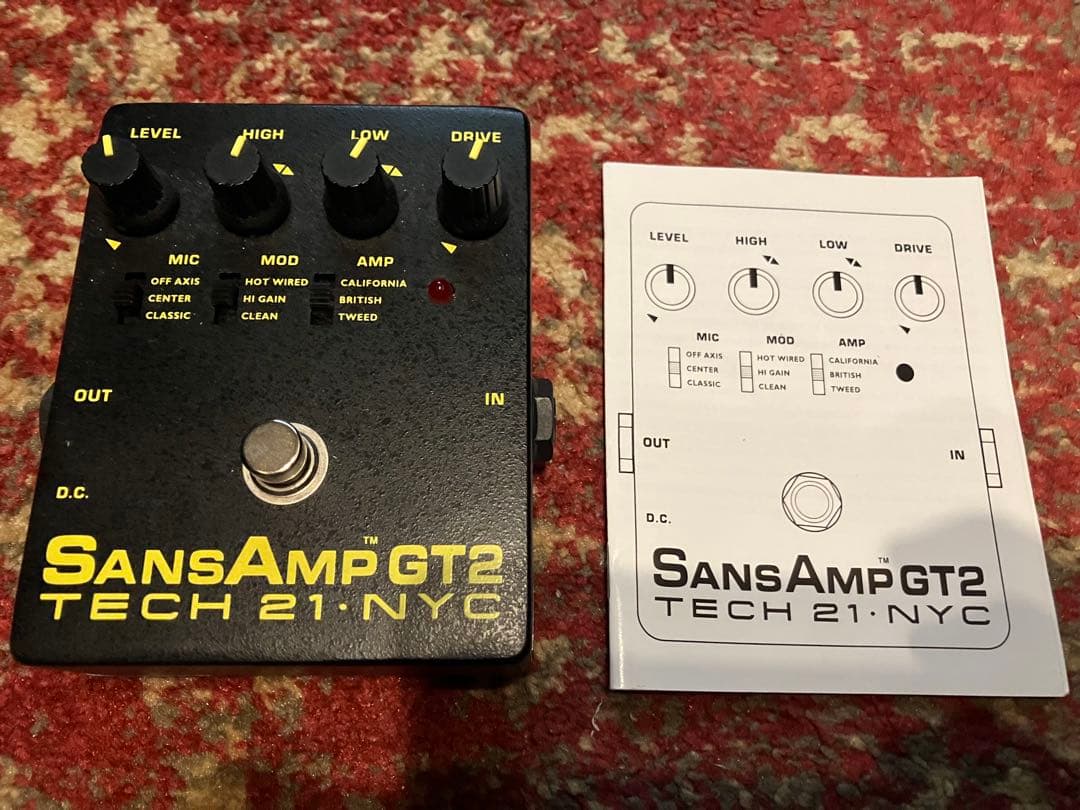 TECH 21 GT2 サンズアンプ SansAmpギター用エフェクター