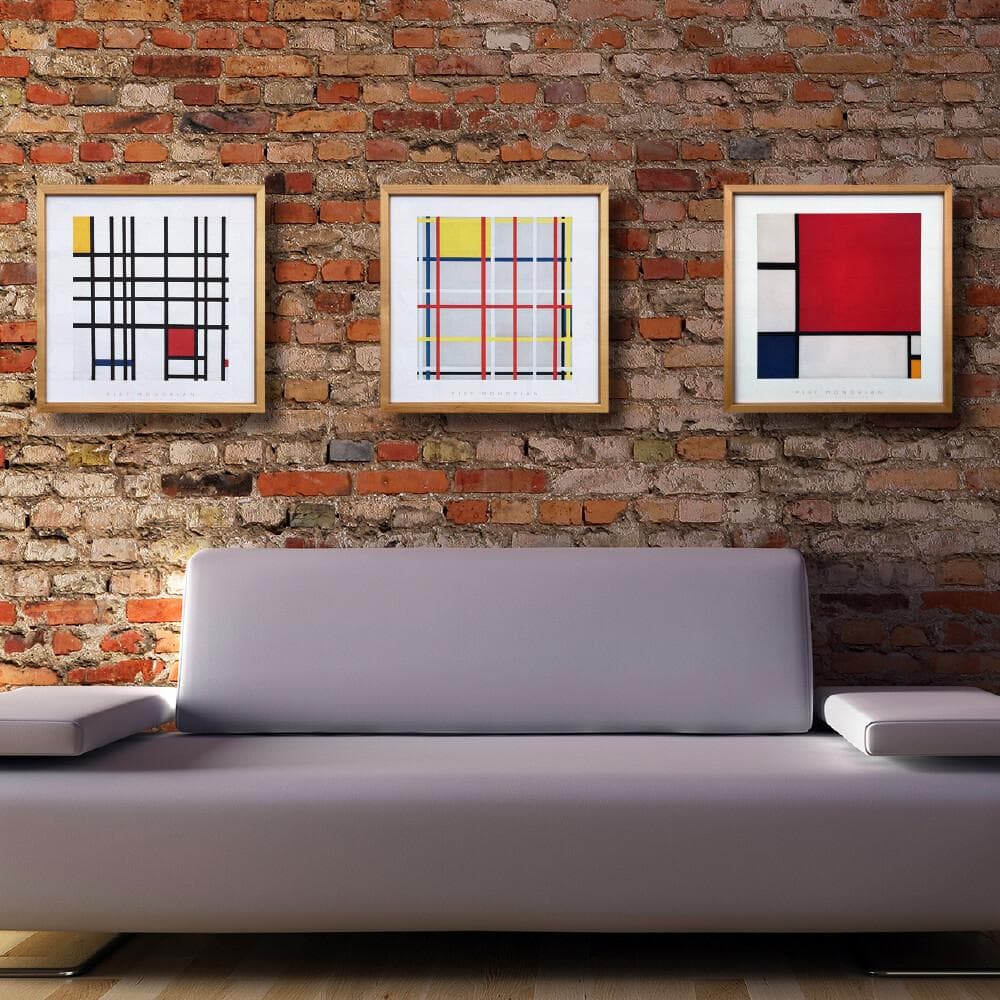 Bicosya 美工社 アートフレーム モンドリアン Piet Mondrian