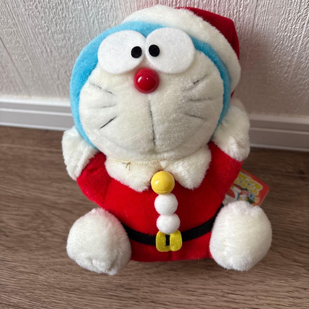 ドラえもん サンタ ブルブル ぬいぐるみ 青② 新品未使用 難アリ