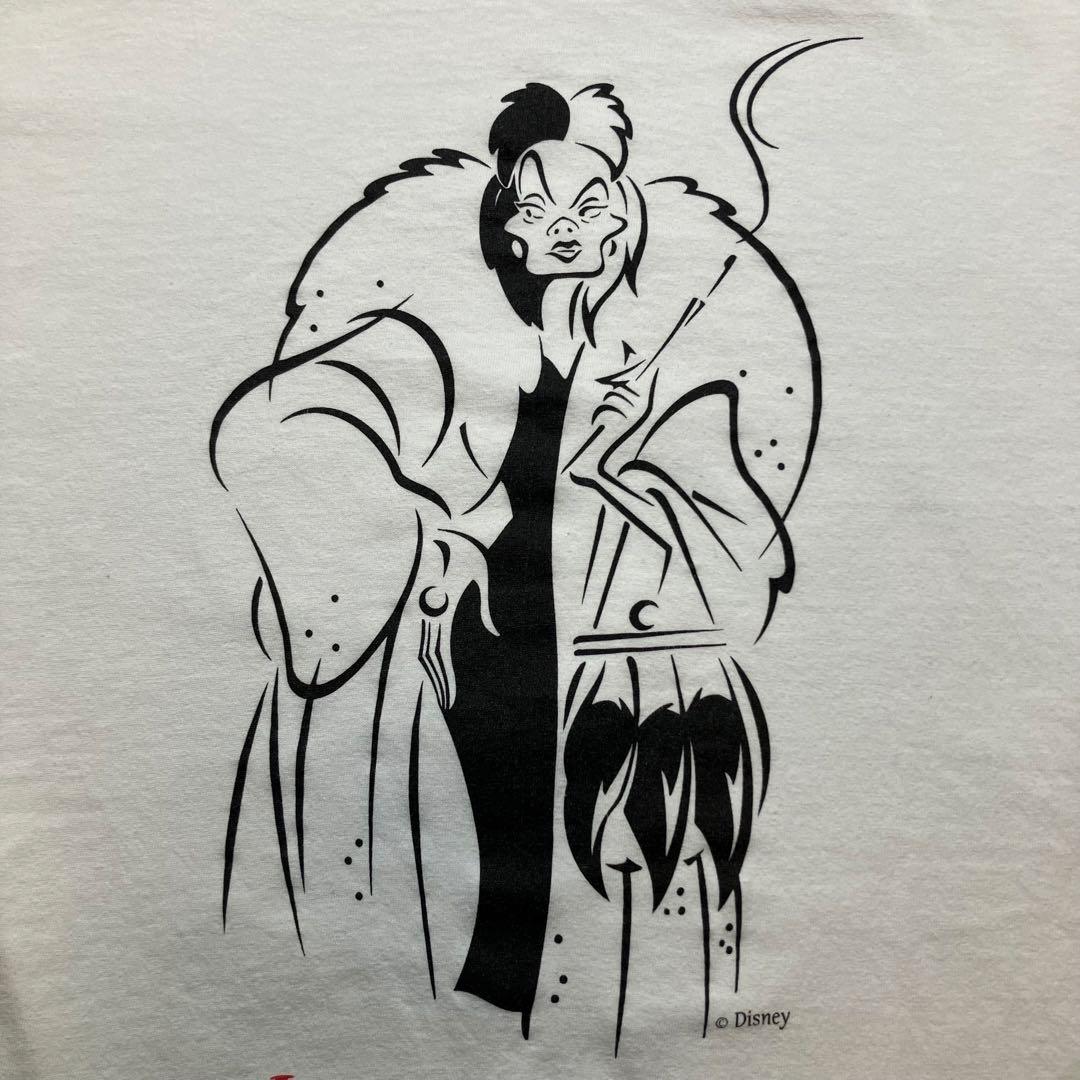 Y*G様 90s USA製 Disney 101匹わんちゃん Tシャツ マレフィ