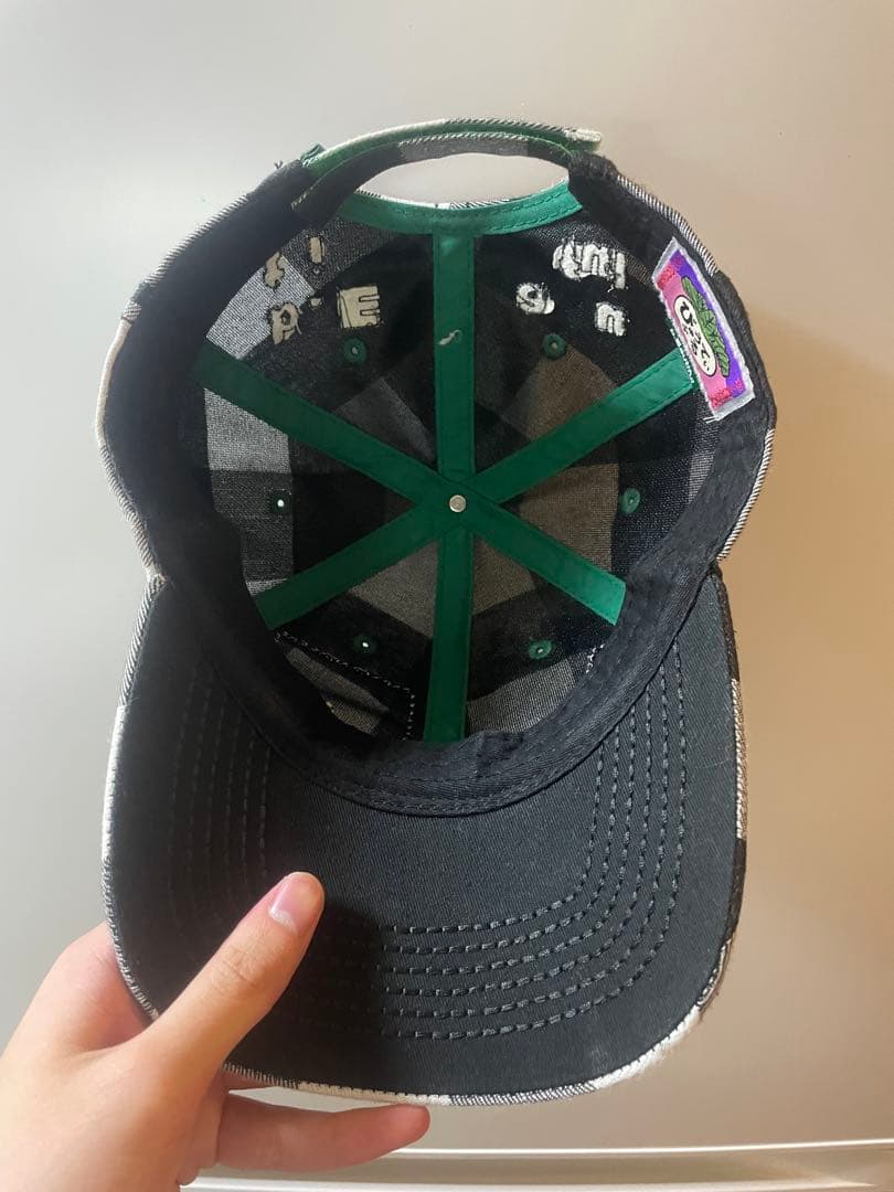 b.eautiful チェック柄キャップ