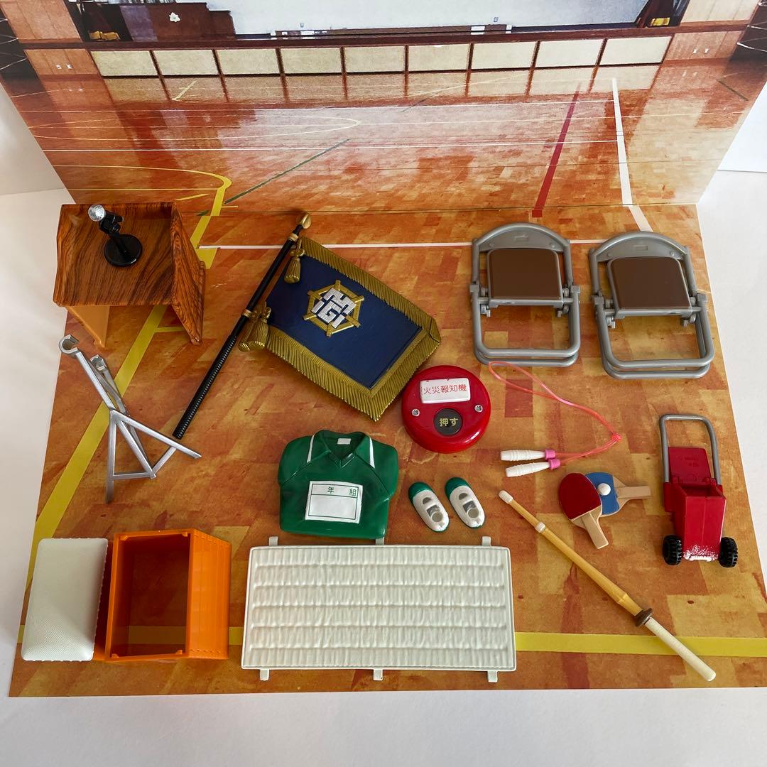 リーメント ぷちサンプル ミニチュア●学校 体育館 バスケ 野球サッカー●背景付