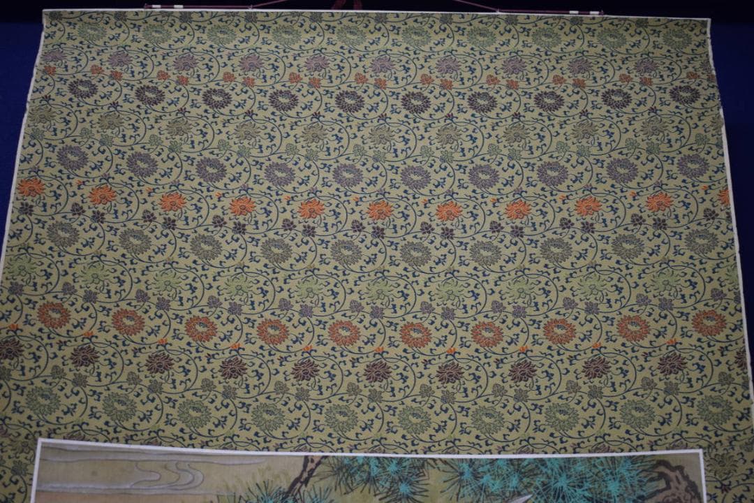 真作/慧雲/松鶴潮/鶴/潮/松/中国/布袋屋掛軸HK-83