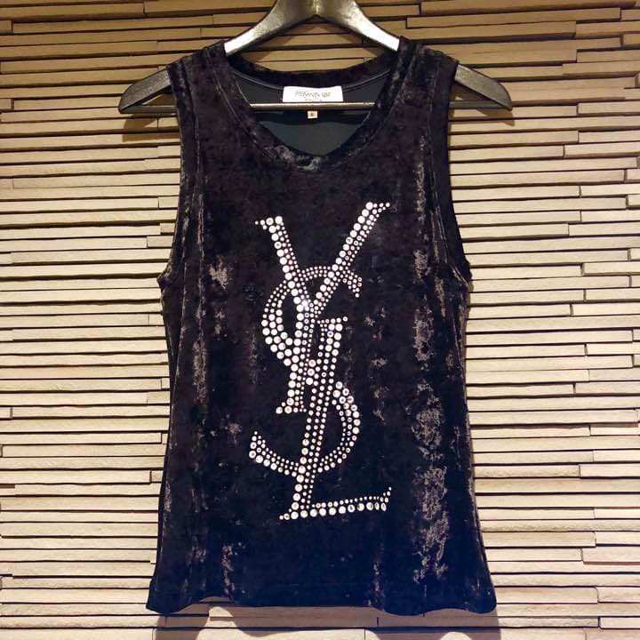 イヴサンローラン ベロア タンクトップ