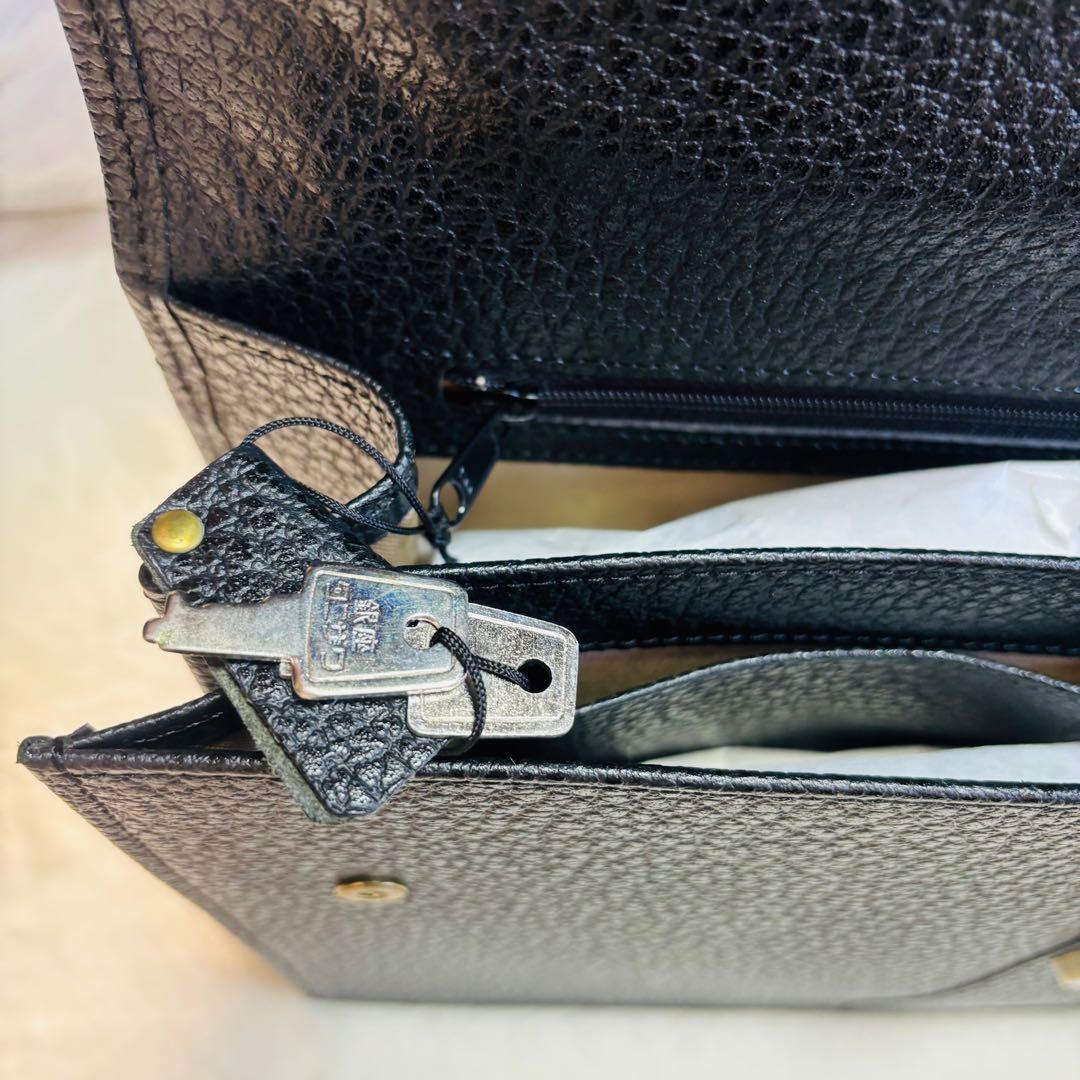 新品未使用　銀座タニザワ　ブリーフケース　皇室御用達　ダレスバッグ　黒　超希少