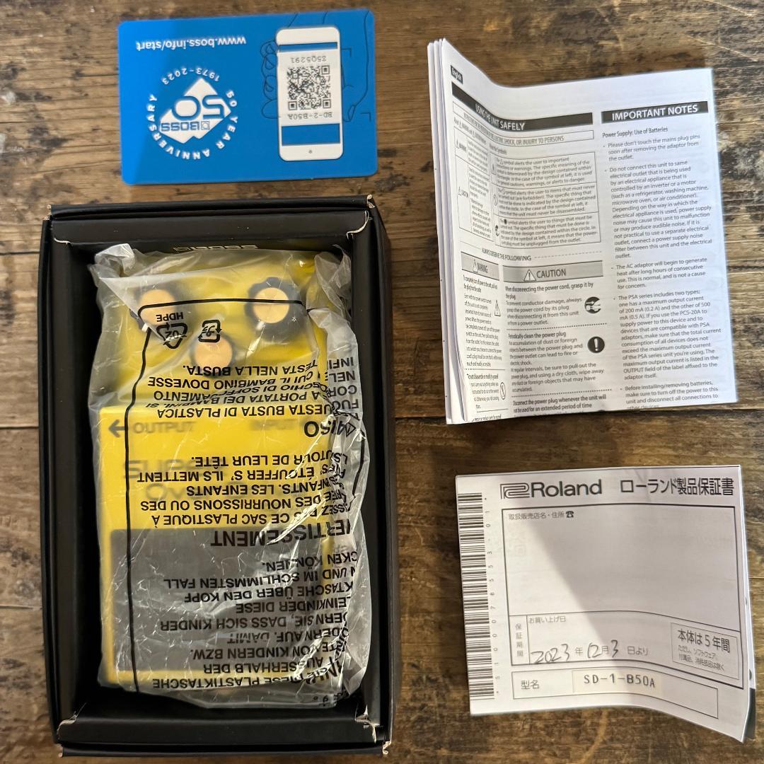 未使用・保管品】BOSS SD-1 50周年記念モデル 限定ゴールド 付属品完備