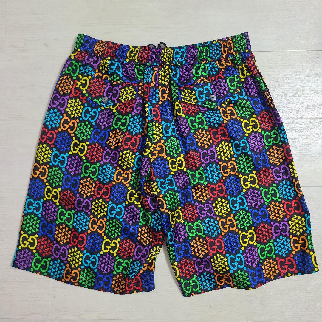 【新品】GUCCI サイケデリック シルクショーツ ハーフパンツ モノグラム