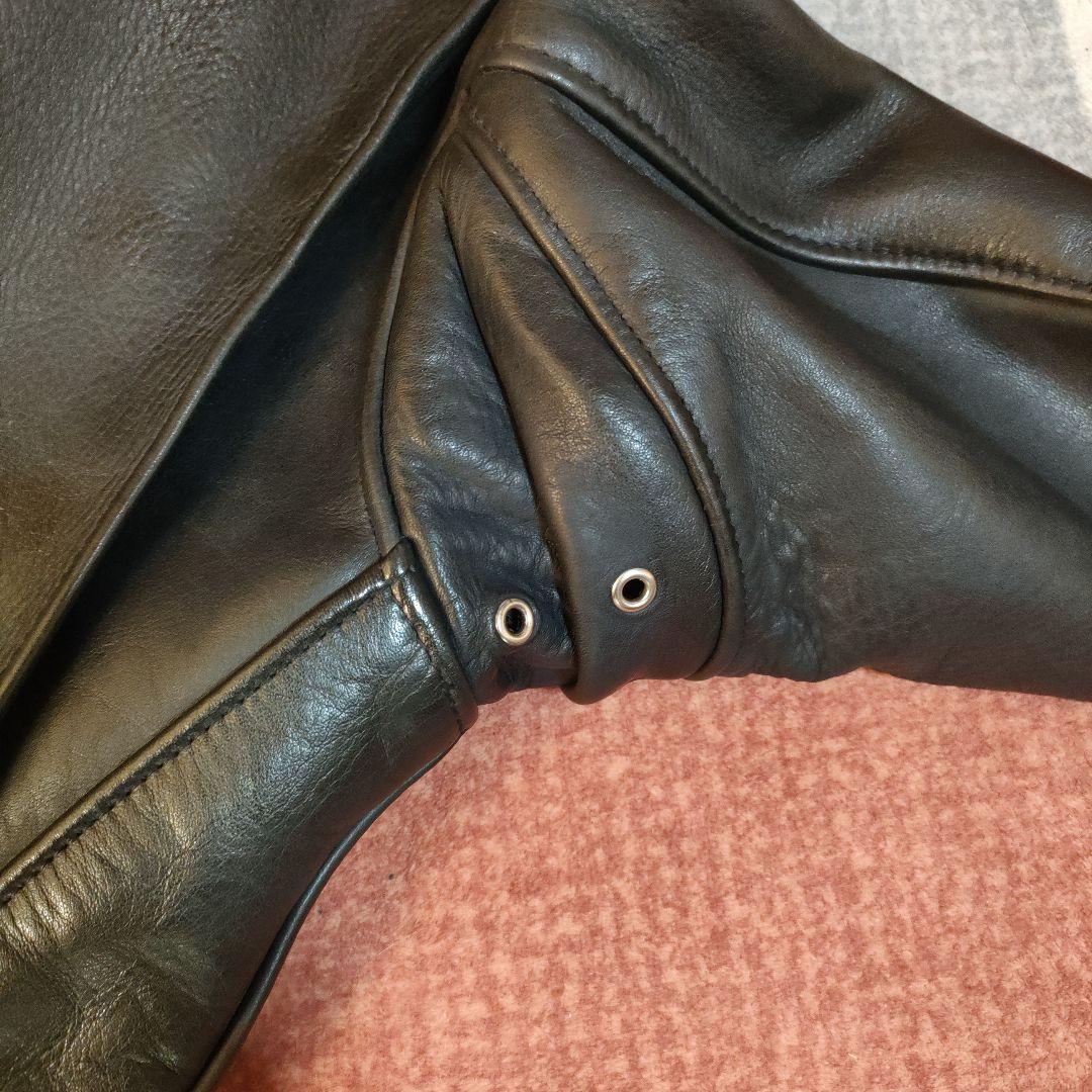美品　人気モデル６４１ Schott シングルライダース　極厚革　 ライナー付