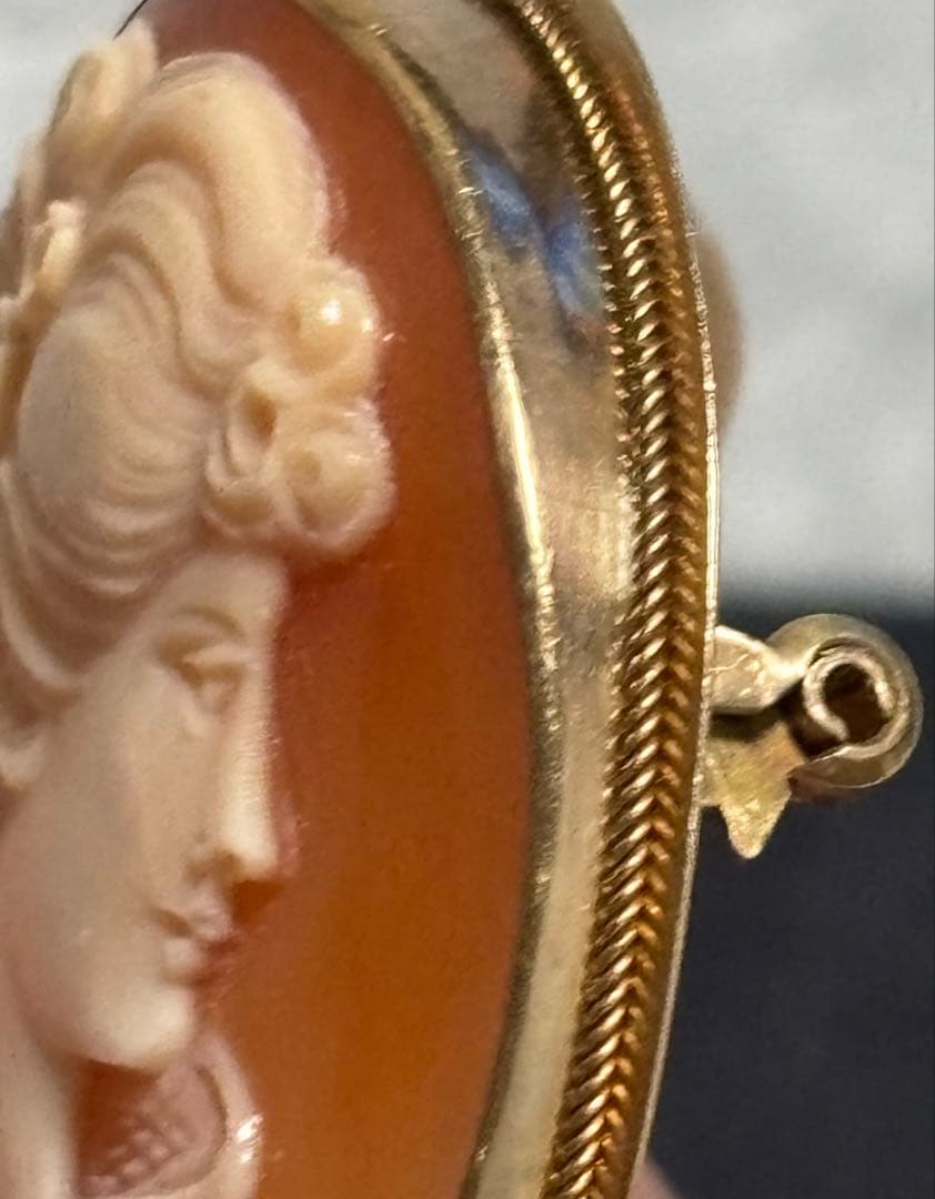 カメオ ブローチ　ペンダントトップ