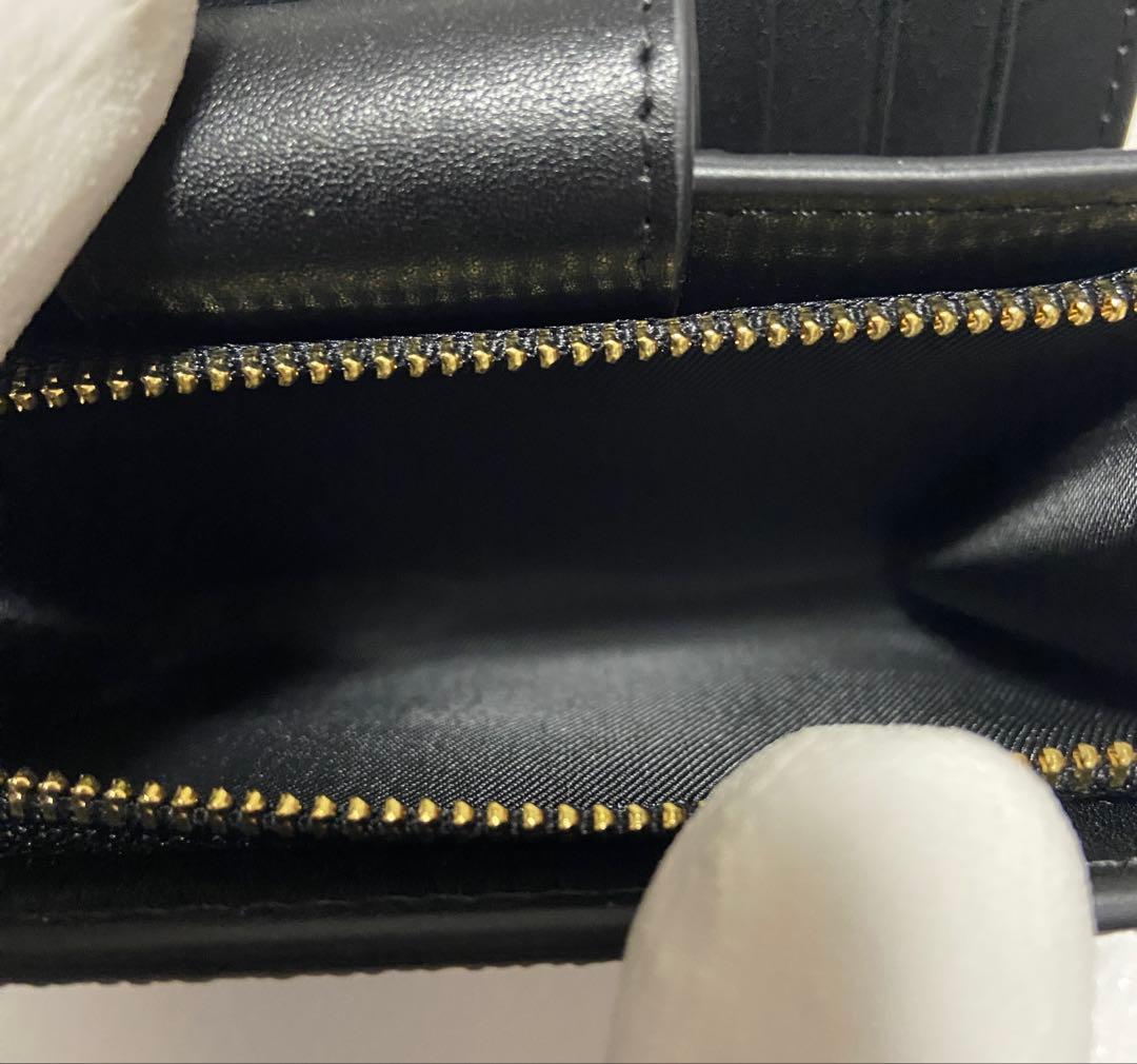 【新品未使用】COACH コーチ 二つ折り財布 ブラック