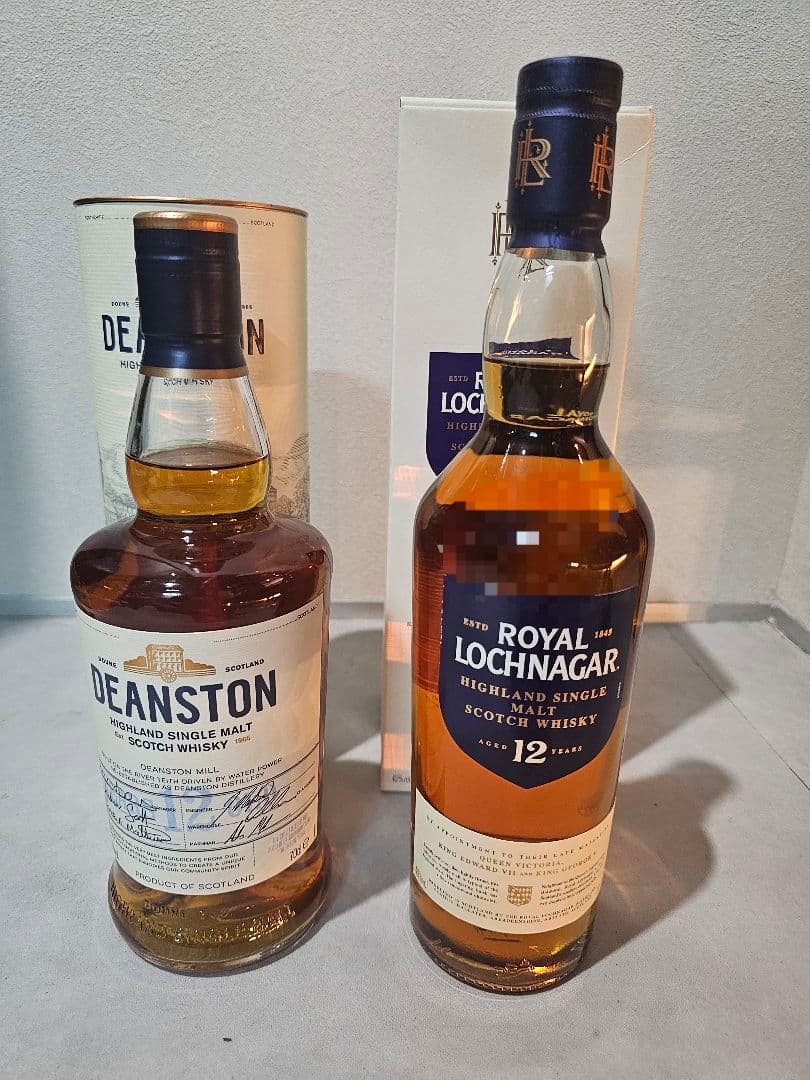 ディーンストン12年 & ロイヤルロッホナガー12年　2本セット