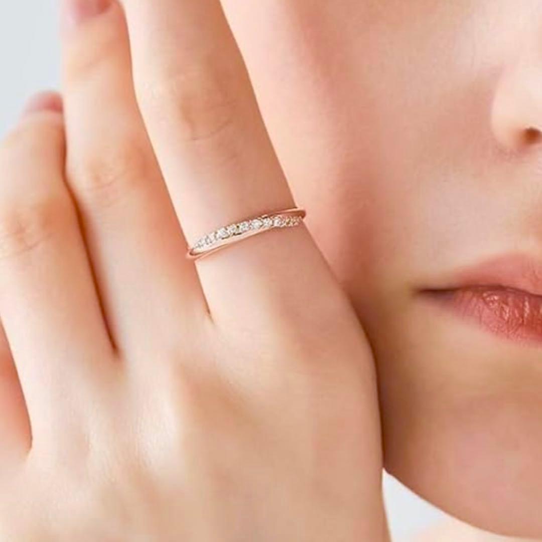 試着のみ✨ete ONLINE Limited ビジュー クレセントムーンリング