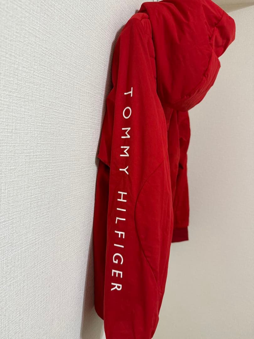   フード付きジャケット レッド