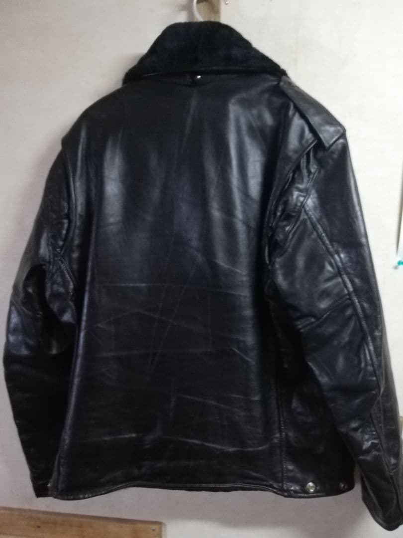70s ポリスマンジャケット　talon ビンテージ　レザージャケット