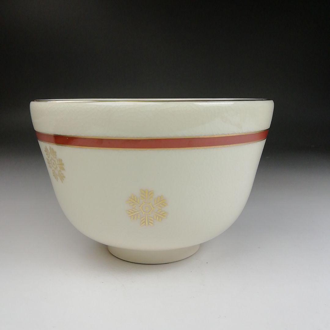 Ｔ９１４　茶碗　『クリスマス』『森里陶楽 造』　共箱　抹茶碗　茶道具