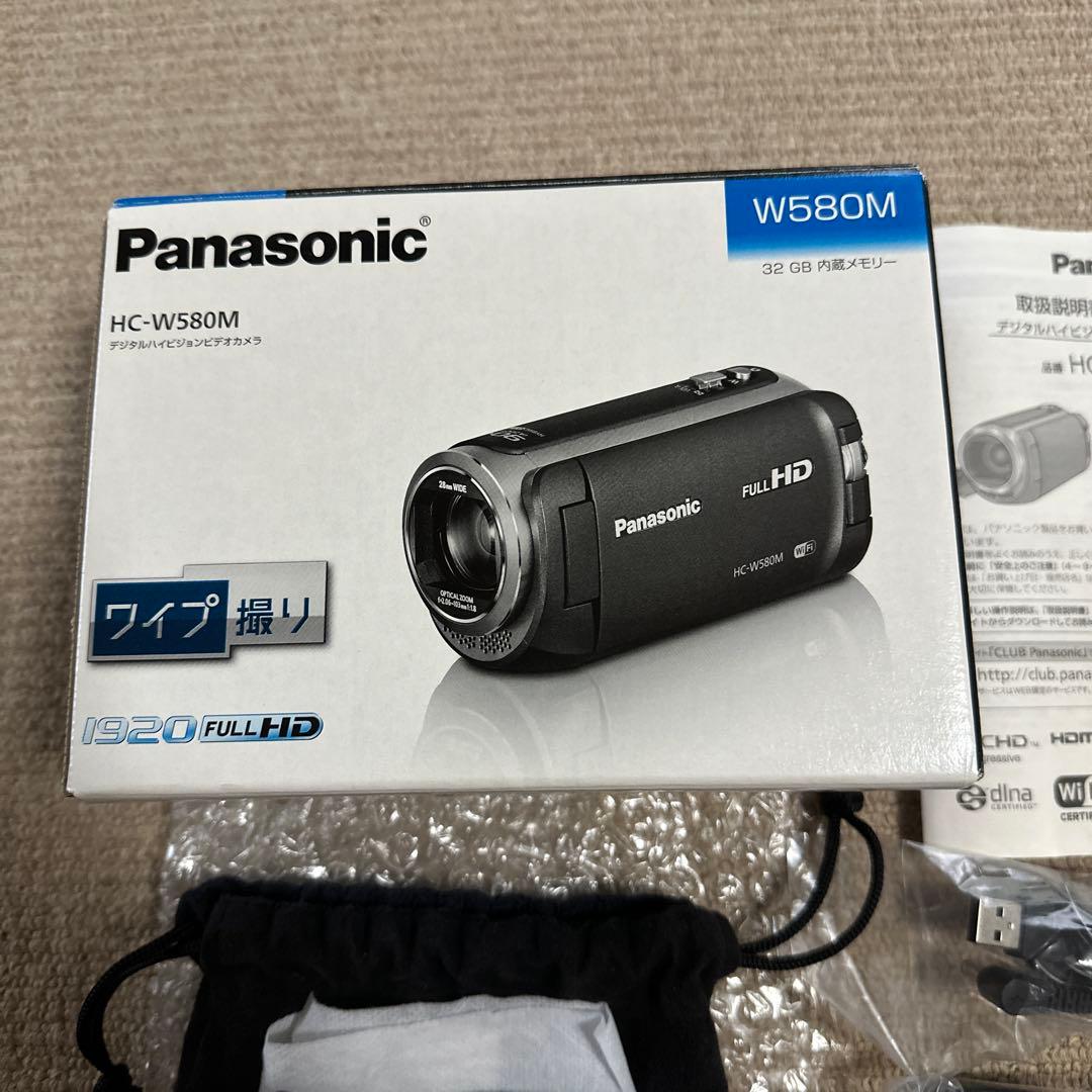 【極美品】Panasonic HC-W580M ビデオカメラ 本体&三脚