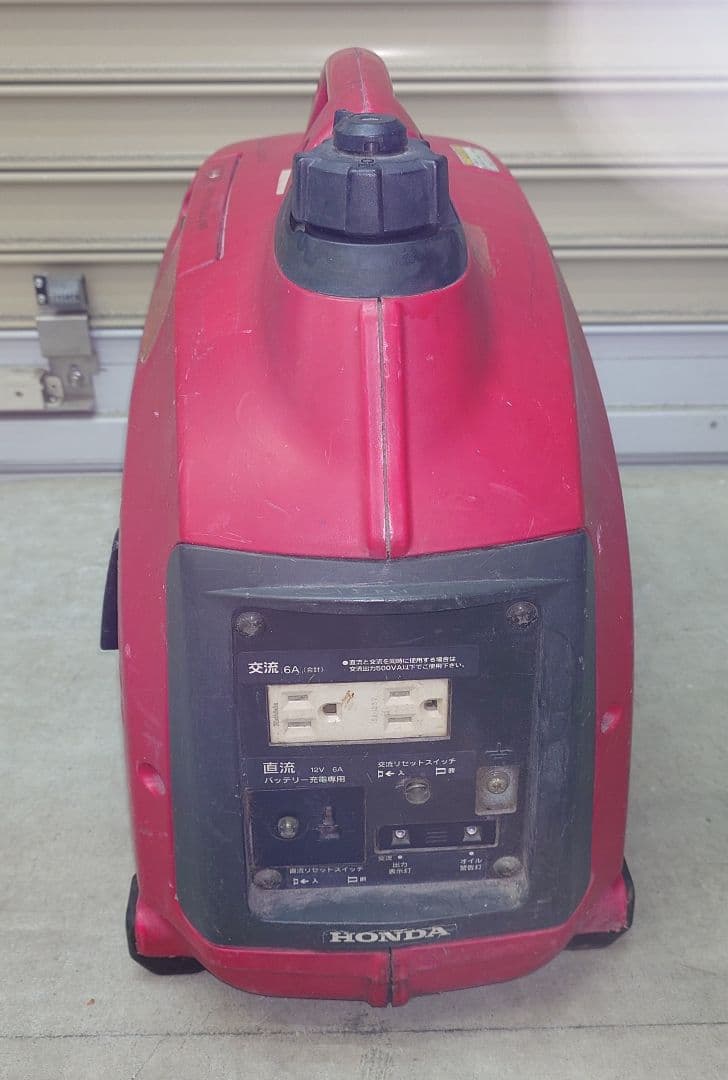 ホンダ Honda EX6 ポータブル発電機 赤 防災用 非常用として動作完動品