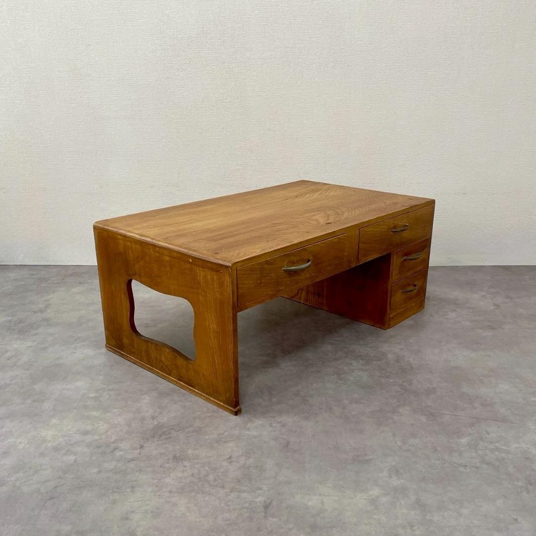ヴィンテージ 文机 コーヒーテーブル センターテーブル 無垢材 ビンテージ