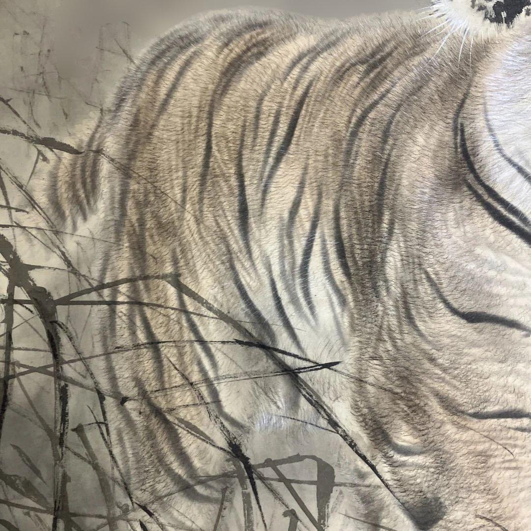 大橋翠石作品　掛軸　鑑定書あり