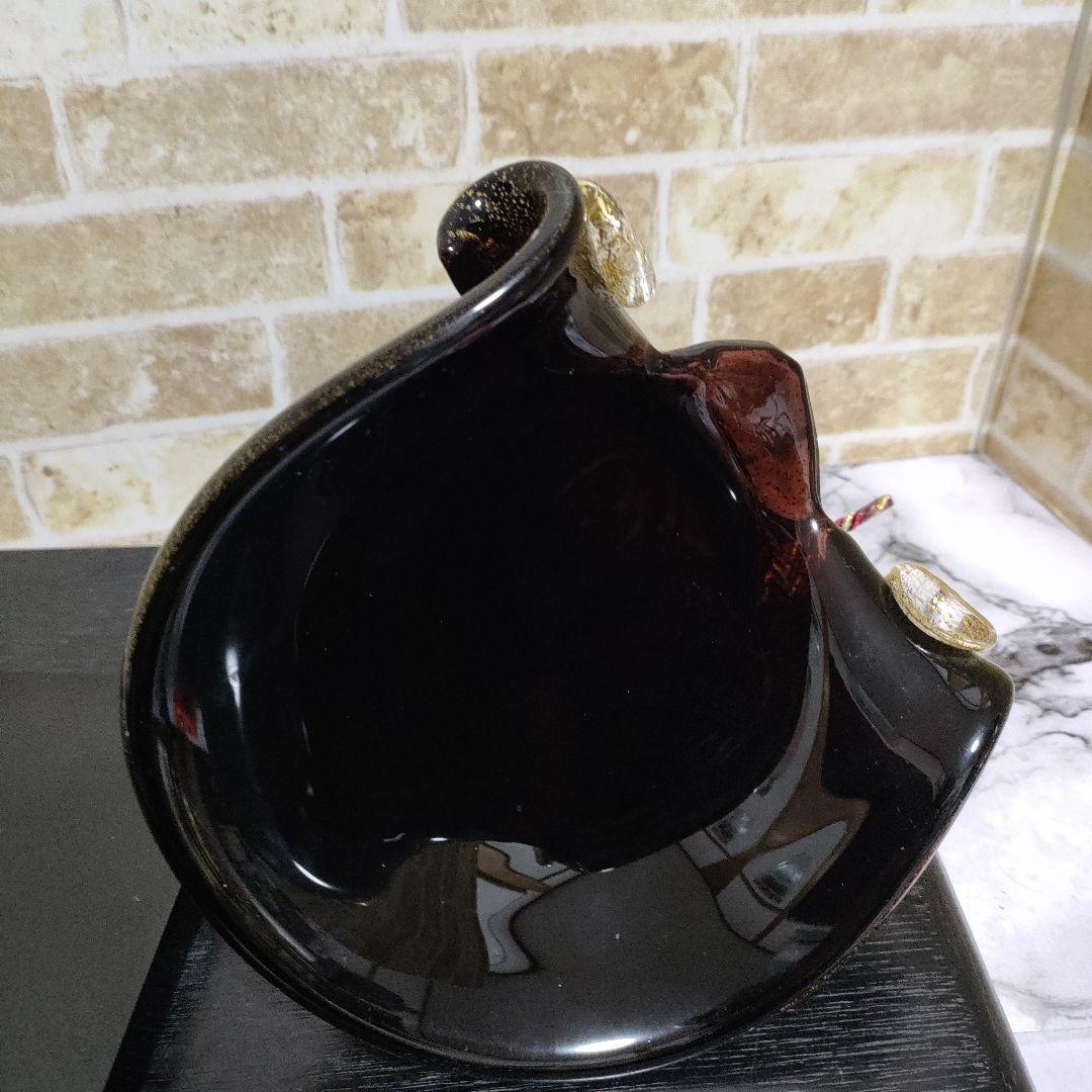 マルティグラス 硝子工芸 飾り兜 加藤清正風 金箔入り 杉岡良紀作