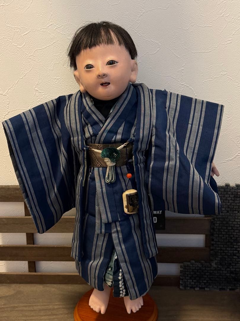 市松人形　抱き人形　伊東久重　42cm