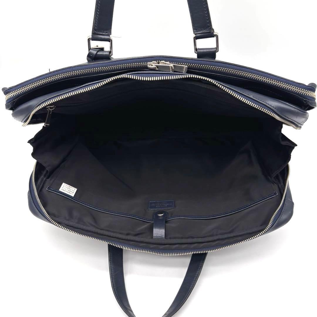 希少✨ポーター　ソート　ビジネスバッグ　2層　ネームホルダー付　ネイビー　A4可