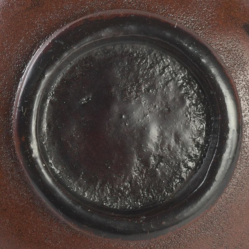 茶道具　輪島塗　柿木章作　藪柑子の図　茶碗　共布共箱　V　9754