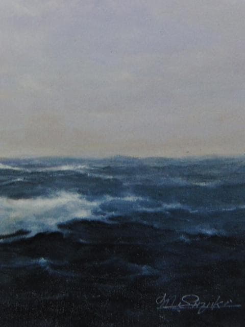 鈴木政輝、【風の旅人】、希少な画集画、新品高級額・額装付