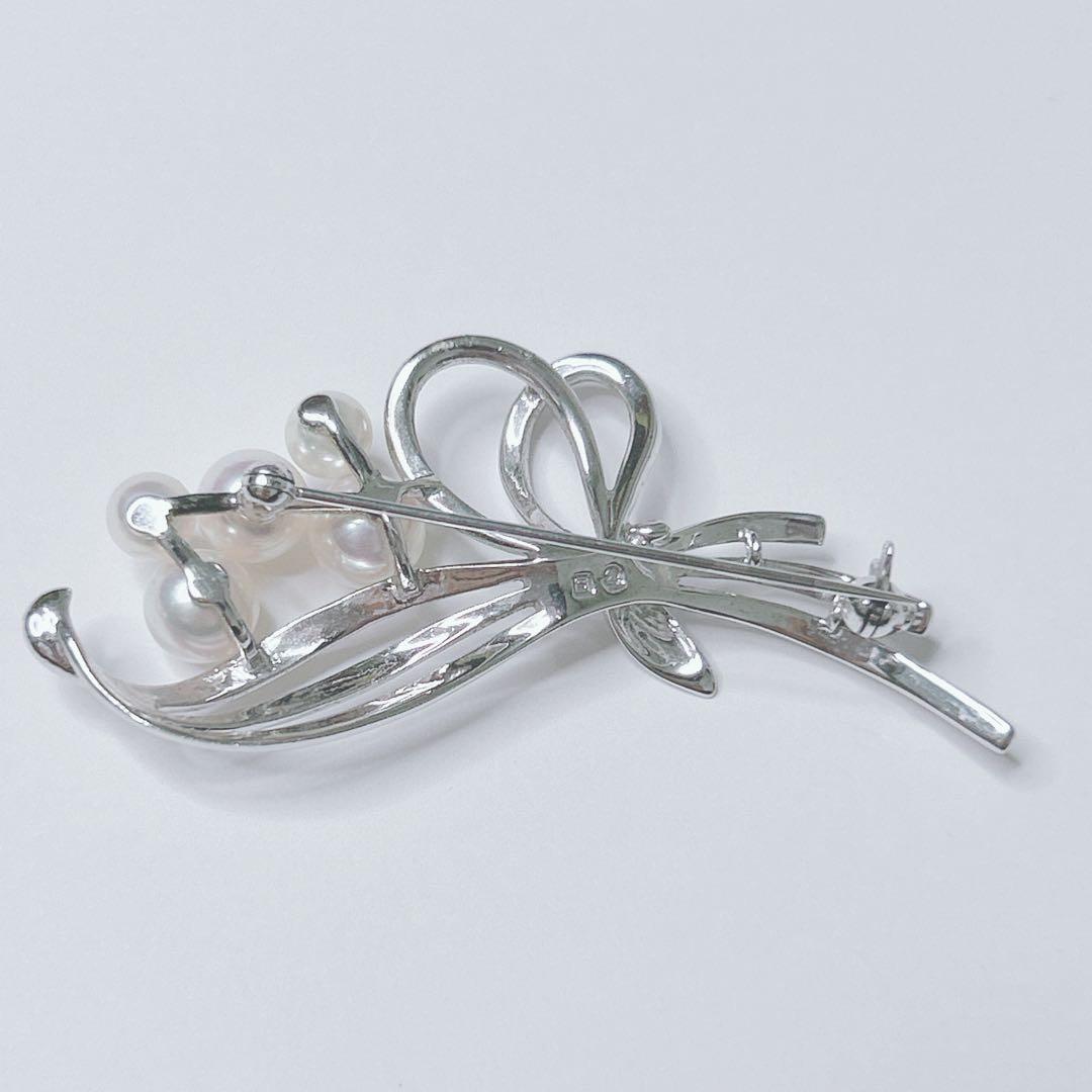 美品　MIKIMOTO アコヤ真珠　ブローチ　コサージュ　本真珠　パール　高級