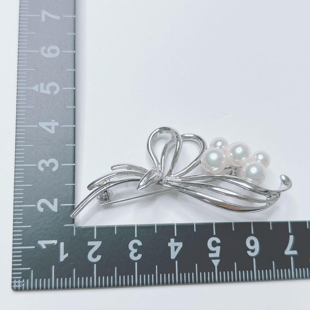 美品　MIKIMOTO アコヤ真珠　ブローチ　コサージュ　本真珠　パール　高級