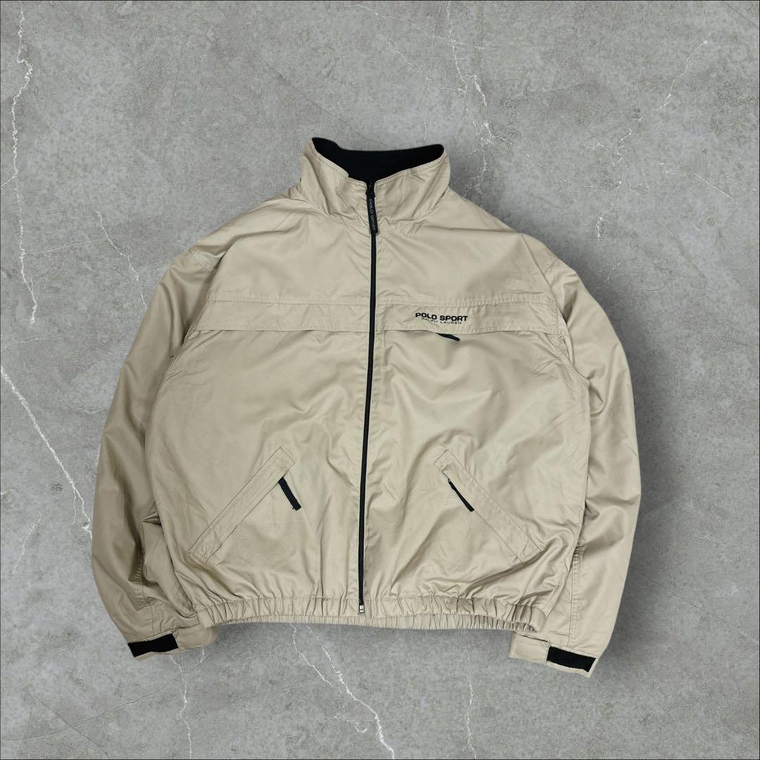 51]ポロスポーツ ラルフローレン刺繍ロゴ ウォームアップジャケットブルゾン古着