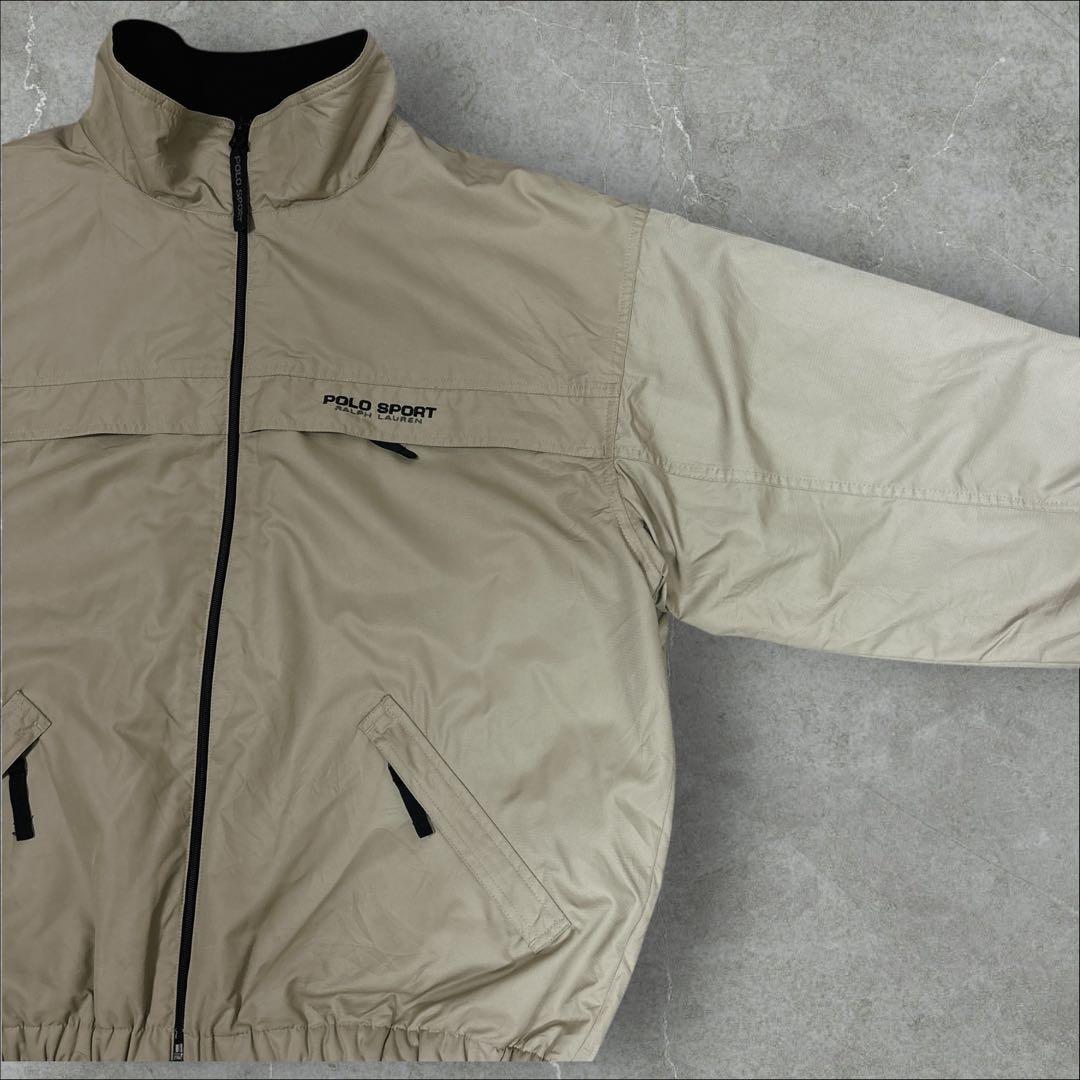 51]ポロスポーツ ラルフローレン刺繍ロゴ ウォームアップジャケットブルゾン古着