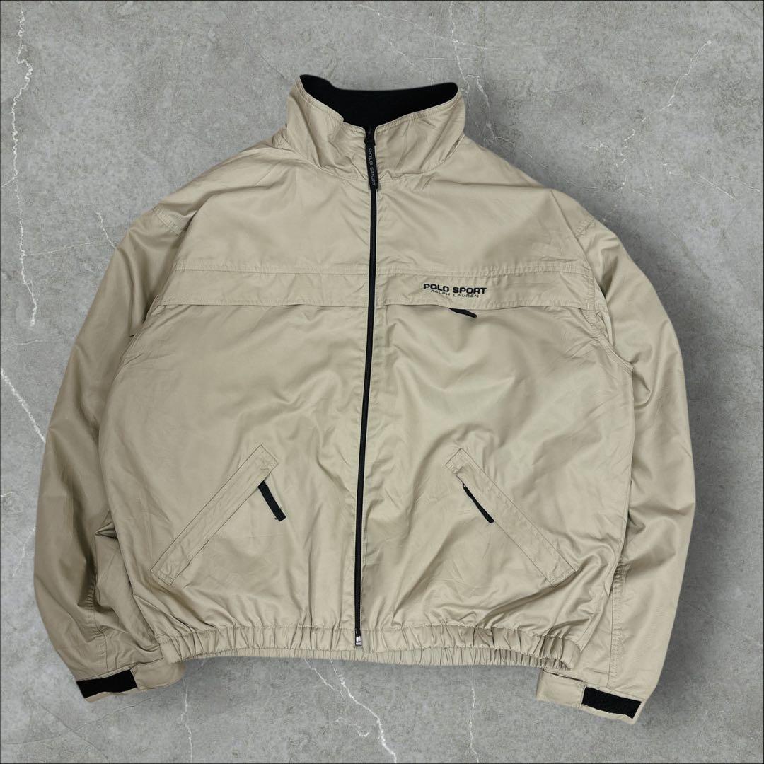 51]ポロスポーツ ラルフローレン刺繍ロゴ ウォームアップジャケットブルゾン古着