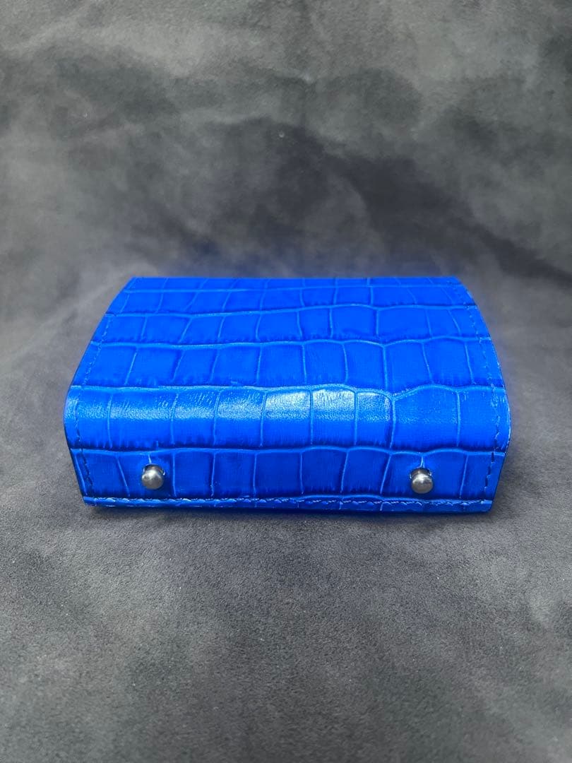 エムピウ ミッレフォッリエ　同型　革財布　クロコダイル型押しレザー