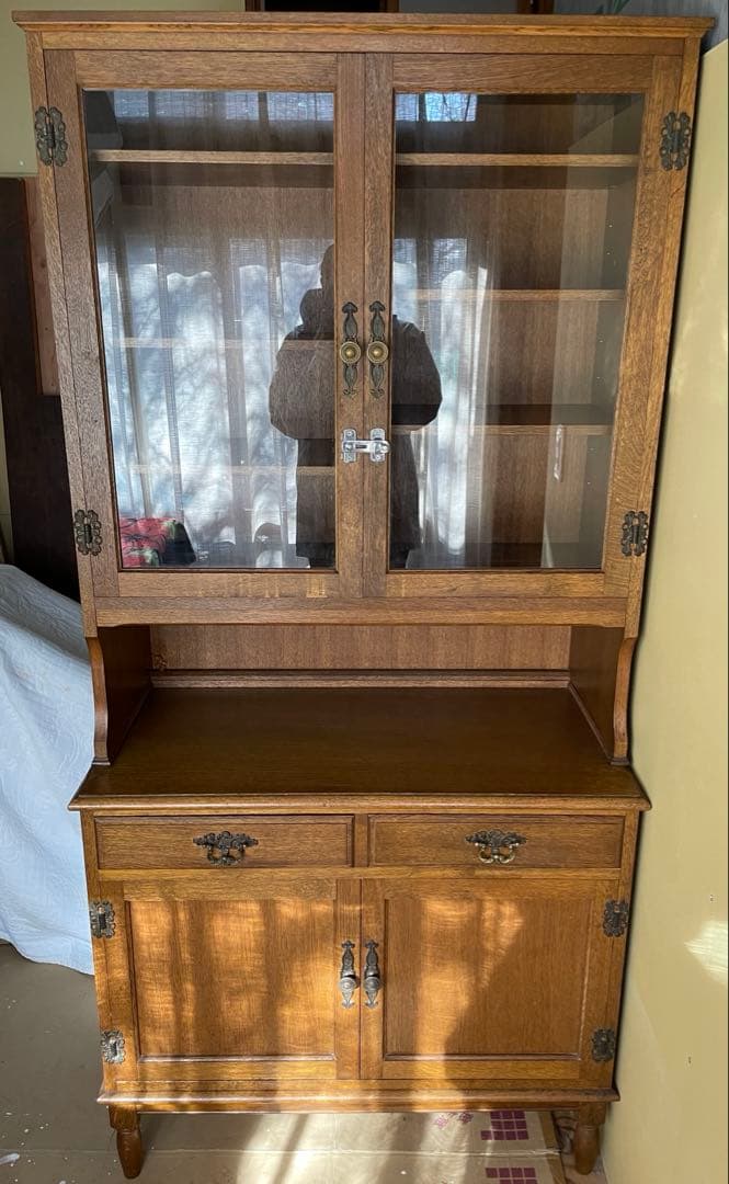 アンティーク 昭和レトロ 食器棚 茶棚 茶箪笥 和家具 時代箪笥 古民家