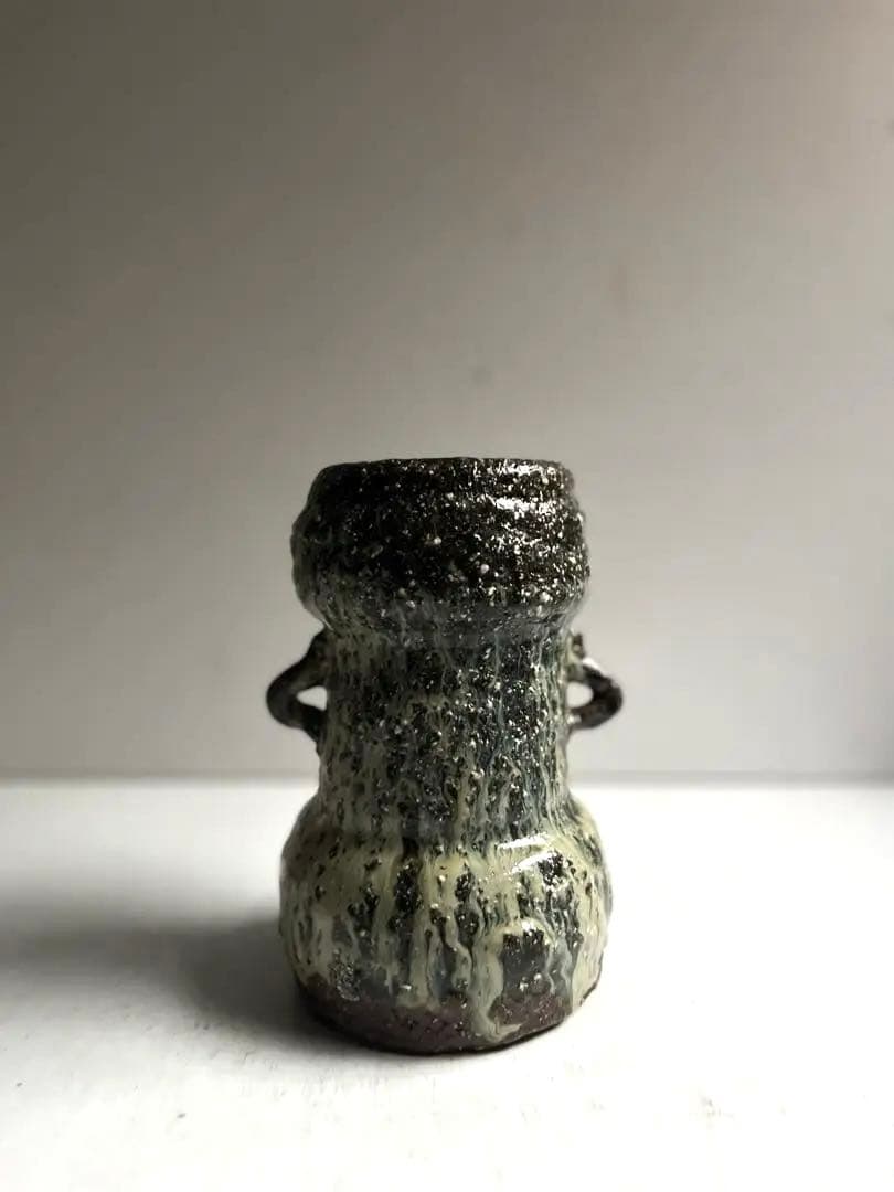 857 田中佐次郎 山瀬窯 朝鮮唐津花入 唐津焼 茶道 茶道具 美品 希少